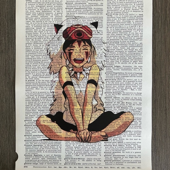 Princess Mononoke Themed Dictionary Prints - Set of 6 - Picture 5 of 5